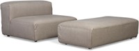 Sits Edda loveseat met poef