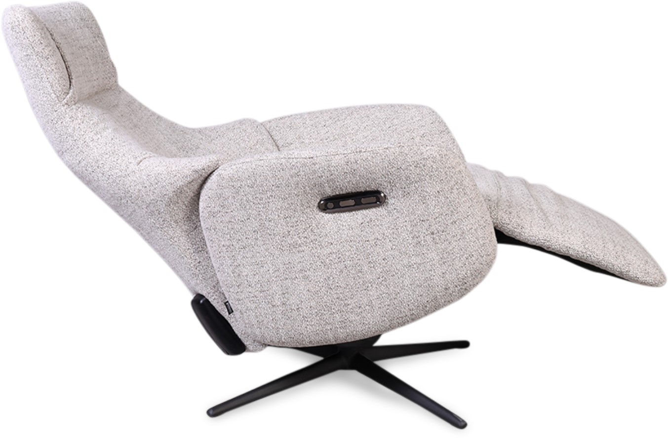 Relaxfauteuil Hezia large grijs