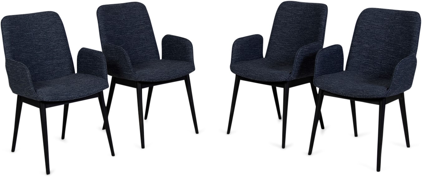 new World Ultimo eetkamerstoelen van 4 - Meubel Outlet