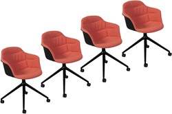 Bontempi Mood eetkamerstoelen set van 4 stuks