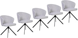 DMO Collection Twist eetkamstoel set van 5