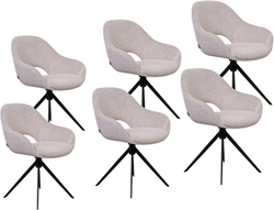 DMO Collection Zancle eetkamerstoel set van 6