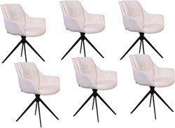 DMO Collection Endora eetkamerstoelen set van 6