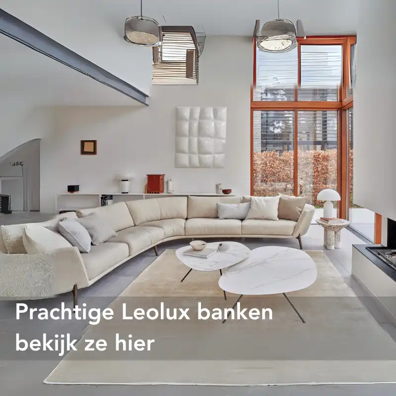 Bekijk de prachtige collectie design banken van Leolux bij de Design Meubel Outlet